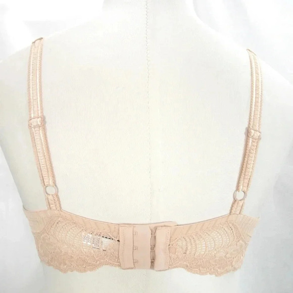38D Paramour 115353 Stripe Delight UW Bra Fawn Nude NWT - Picture 11 of 14